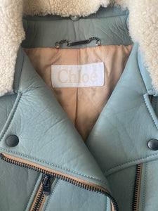 chloe leather jacket