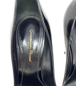 Gianvito Rossi shoes; black patent; 39