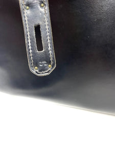 Hermes Kelly Bag 32 vintage, black box leather