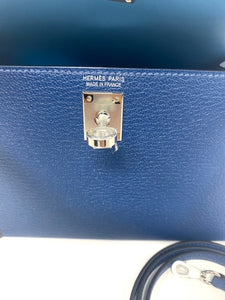 Hermes Kelly Bag Mini Blue