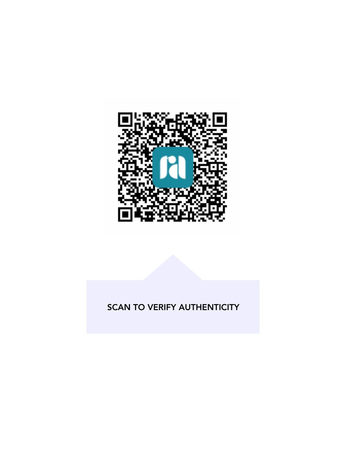 QR code — independent authenticity certificate for this item (scan to verify)