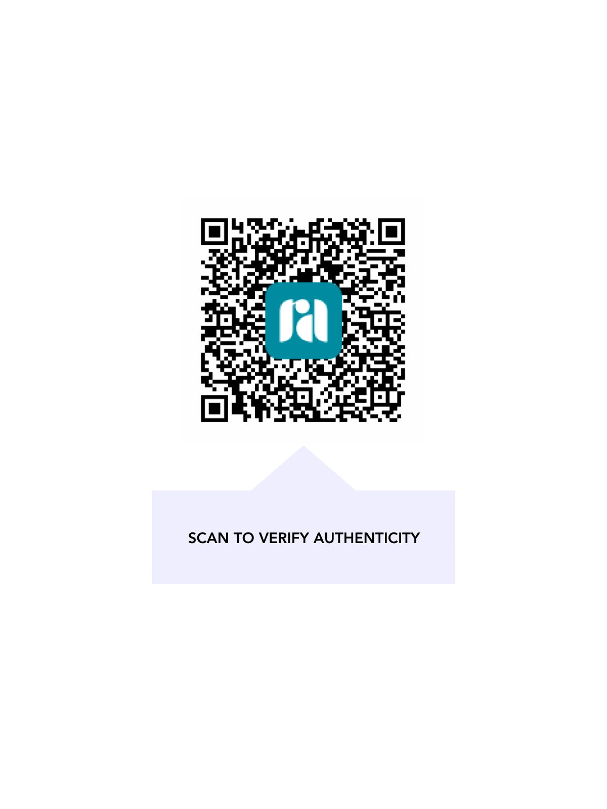 QR code — independent authenticity certificate for this item (scan to verify)