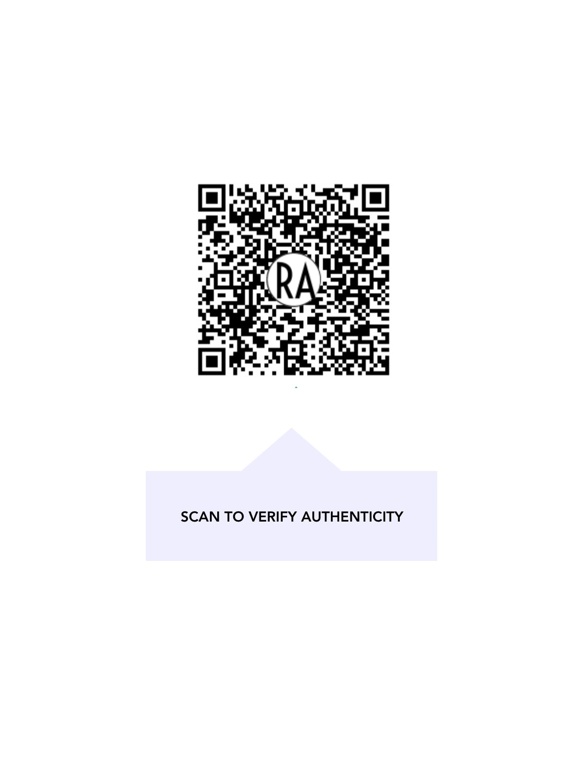 QR code — independent authenticity certificate for this item (scan to verify)