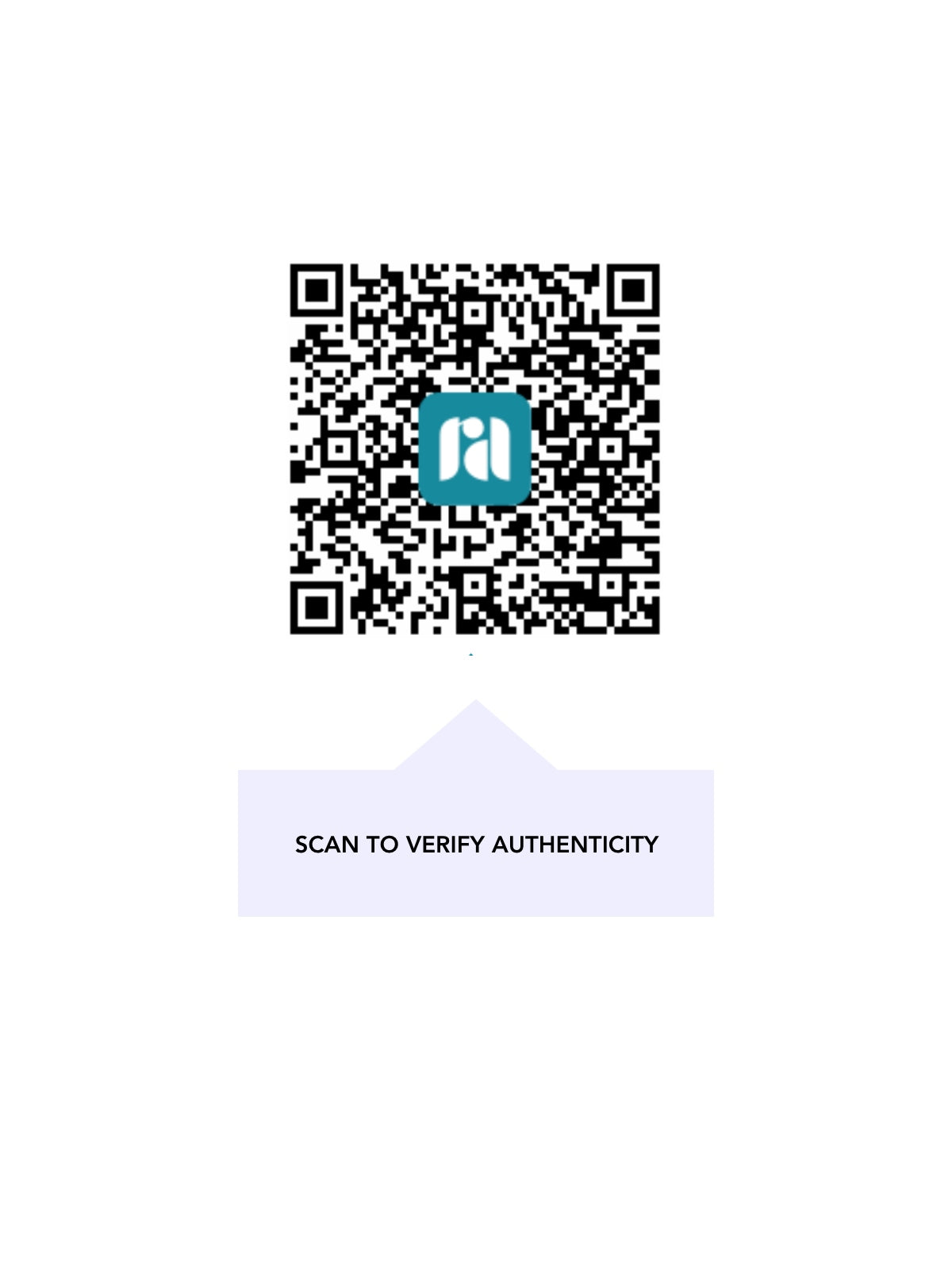 QR code — independent authenticity certificate for this item (scan to verify)
