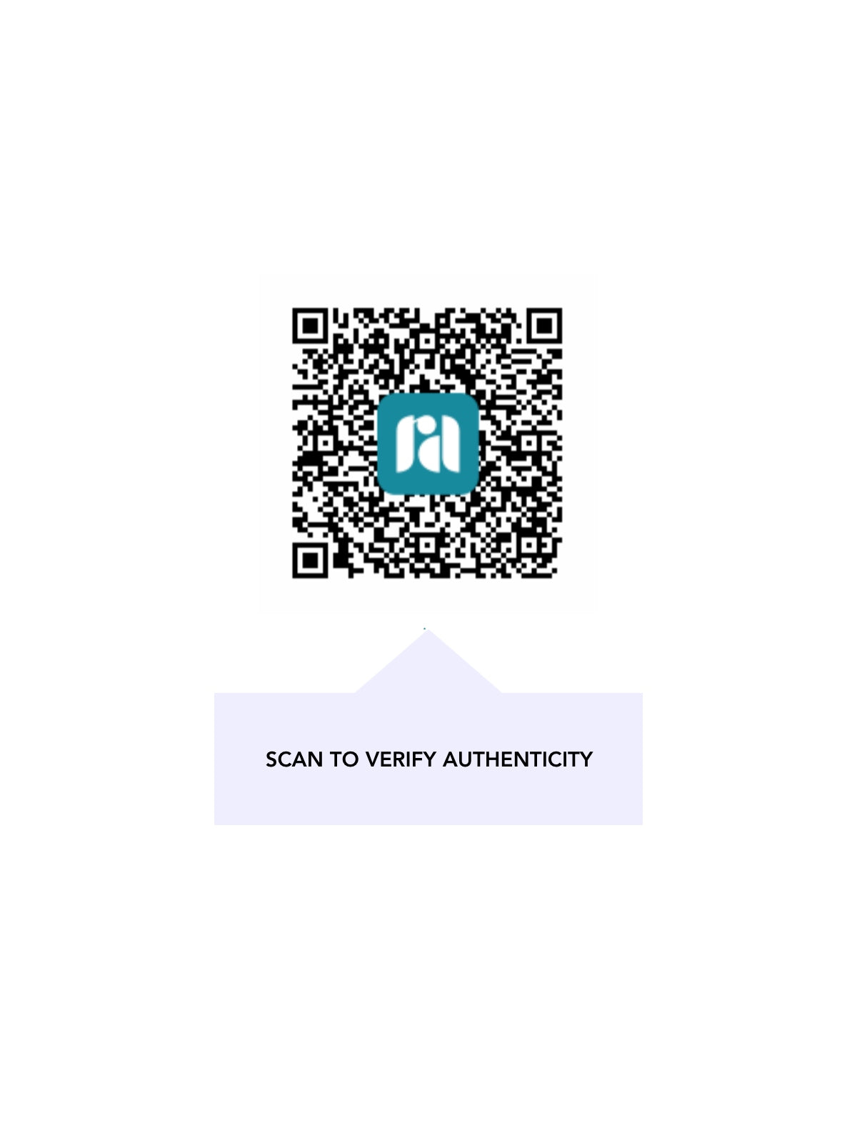 QR code — independent authenticity certificate for this item (scan to verify)