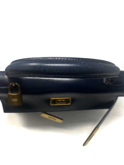 Hermes Kelly 28 Sellier Midnight Blue €6750 [RPP €9850]