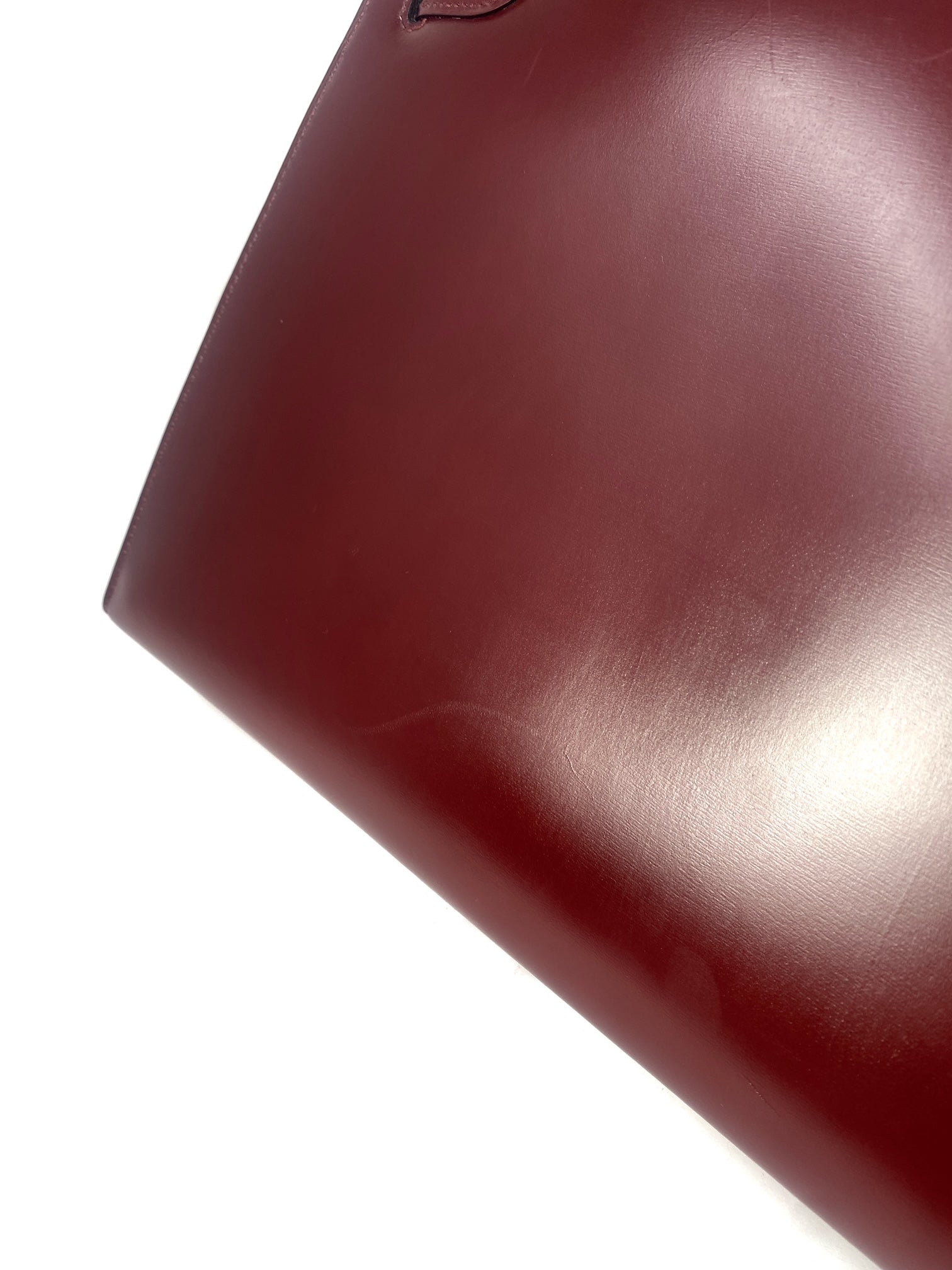 Hermes Kelly 32 Sellier Rouge H box leather gold hardware 