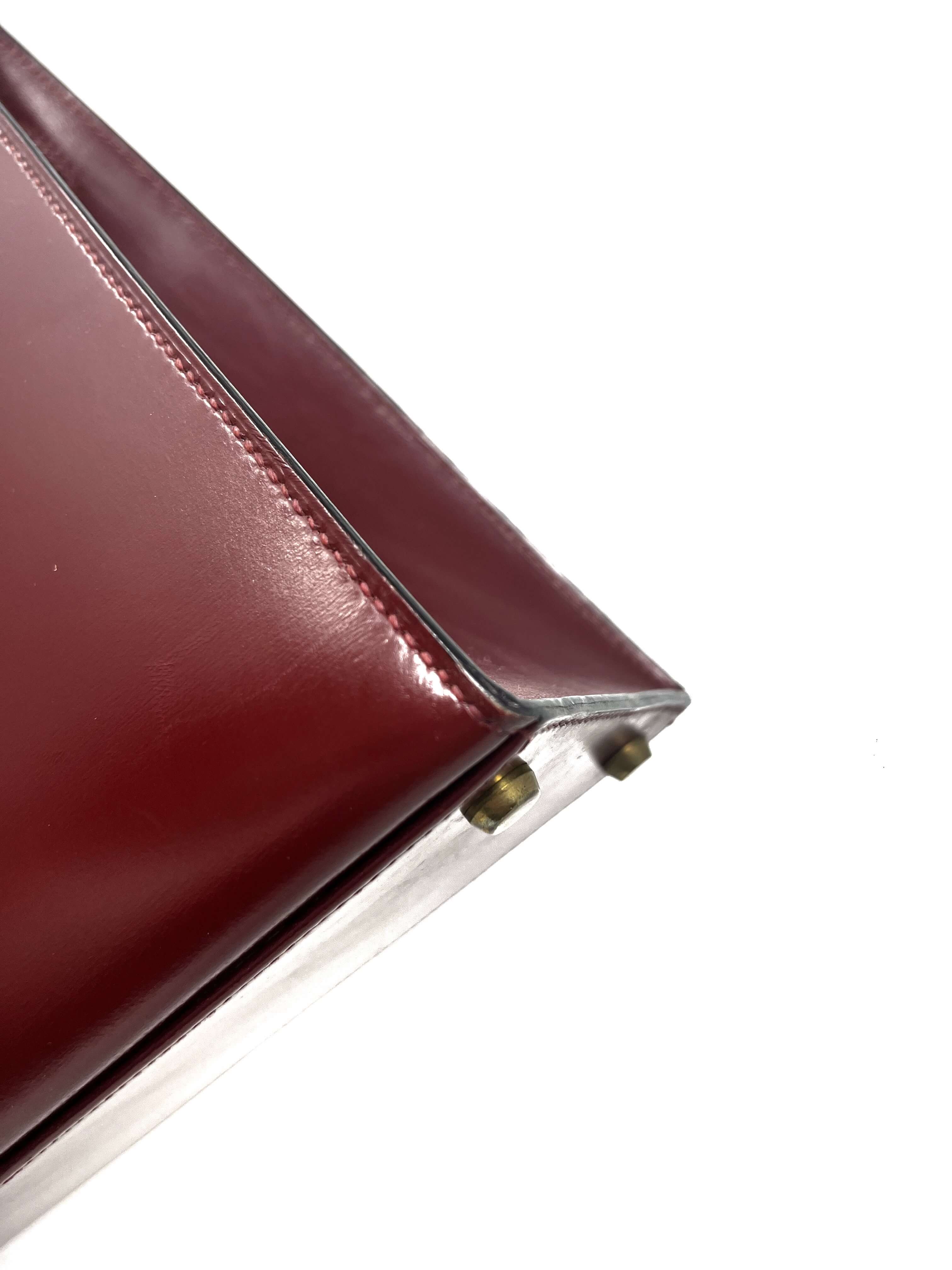 hermes kelly rouge h, box calf, gold hardware