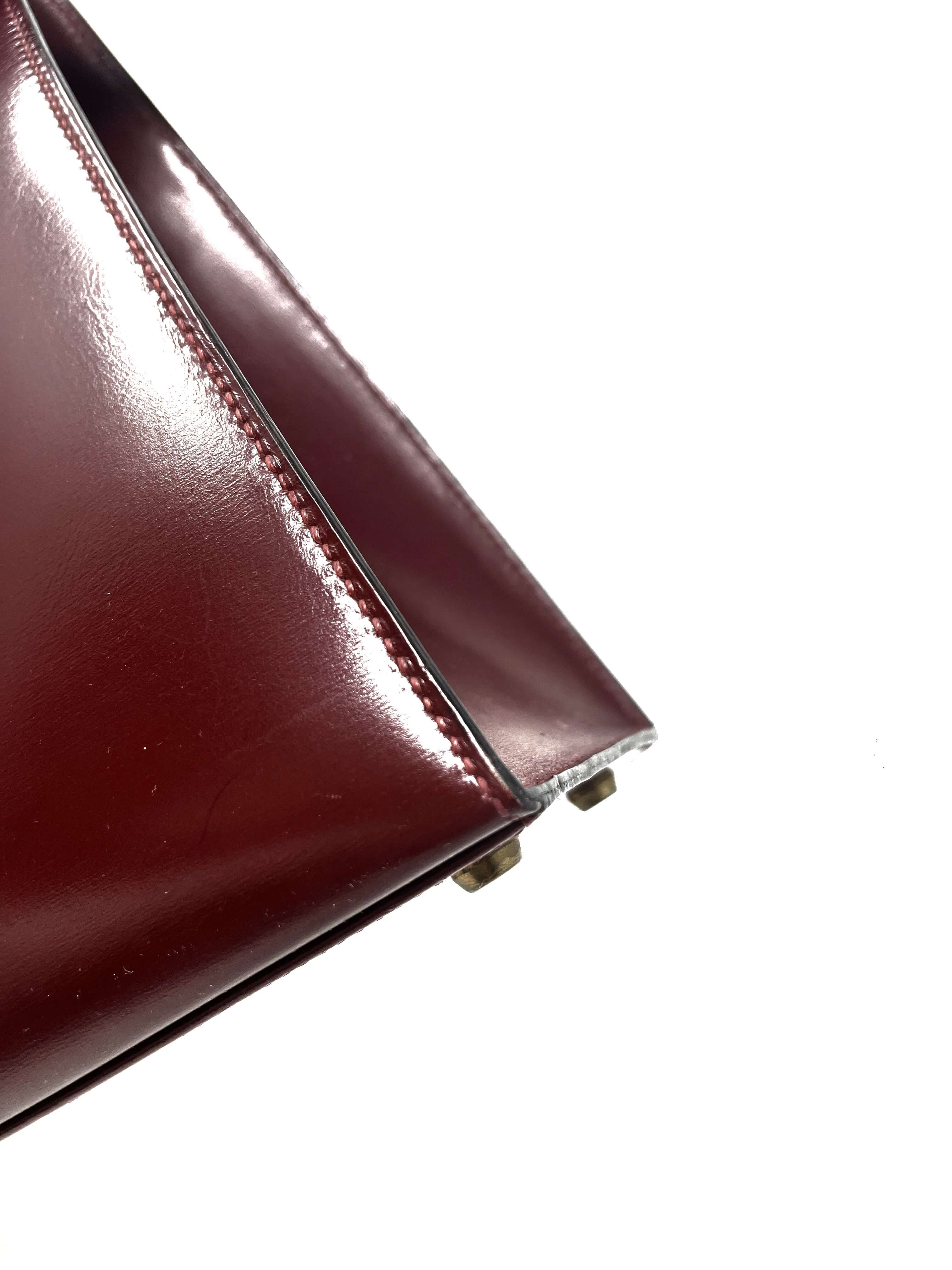 hermes kelly rouge h, box calf, gold hardware