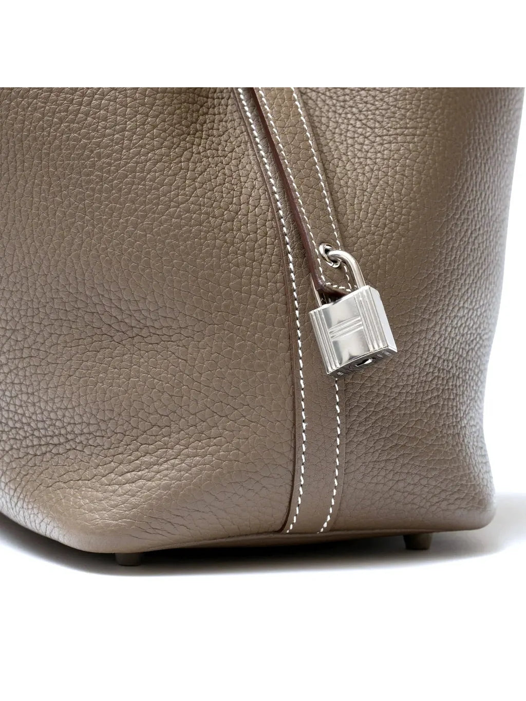 Hermes Picotin 18 Etoupe Clemence Palladium | Maison Vivienne