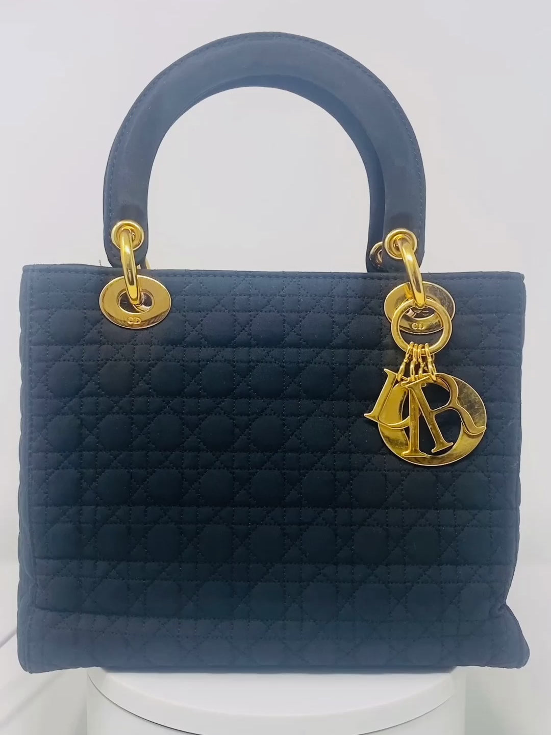 Lady dior fabric bag on sale