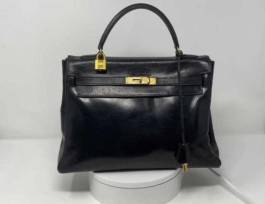 Hermes Kelly 28, Hermes kelly bag, vintage in black box