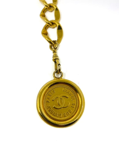 Chanel Gold 'CC' Chain Belt 2 Q6AABW17DB089