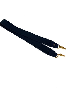 Hermes Kelly blue strap; canvas and gold tone