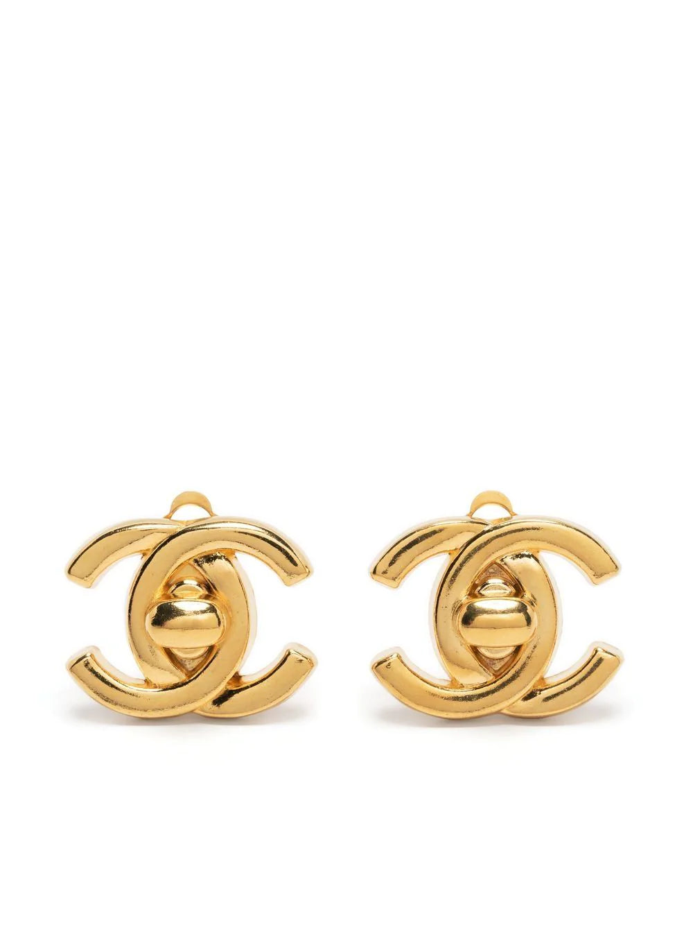 Chanel Gold Metal, Imitation Pearl, Multicolor Gripoix CC Chain Hoop  Earrings,2018 Available For Immediate Sale At Sotheby's