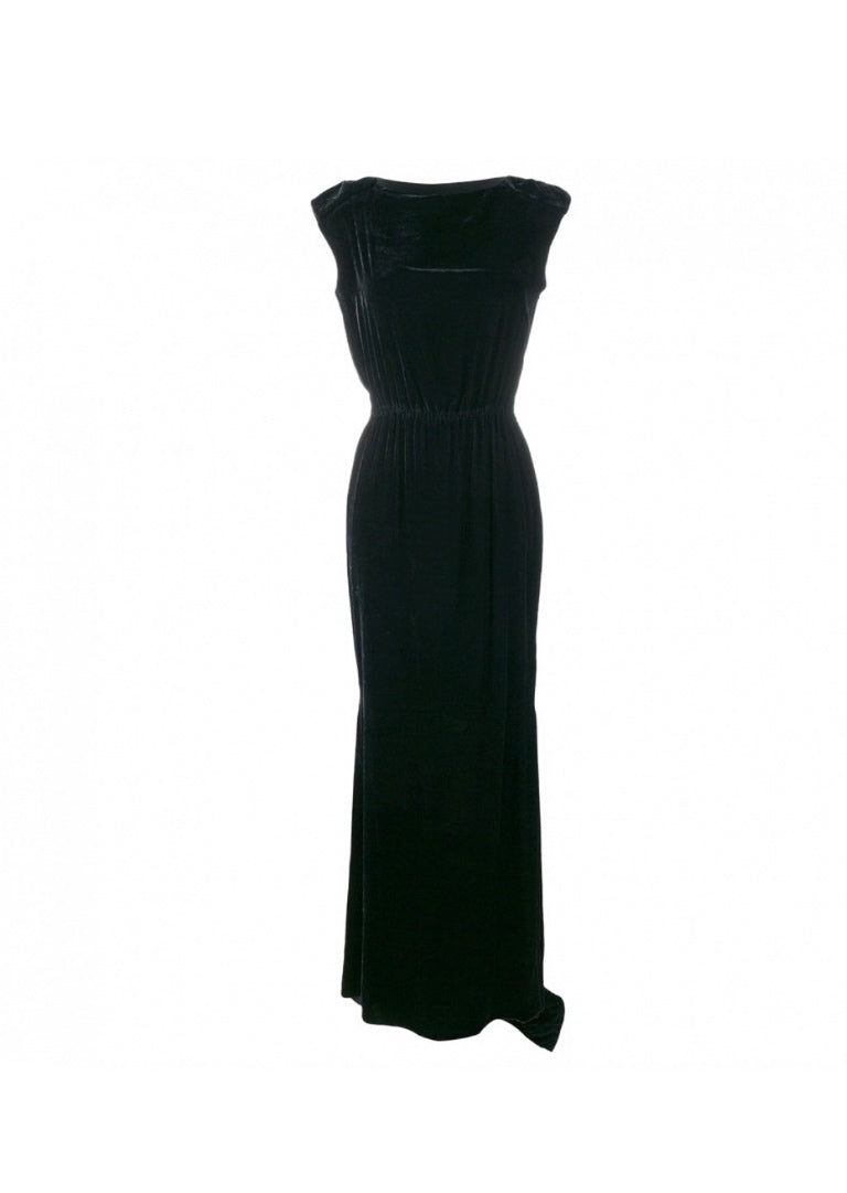 Lanvin black velvet dress hiver 2009
